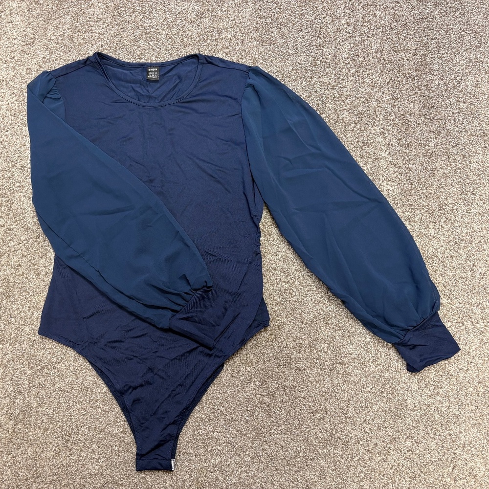 SHEIN Lantern Sleeve Bodysuit